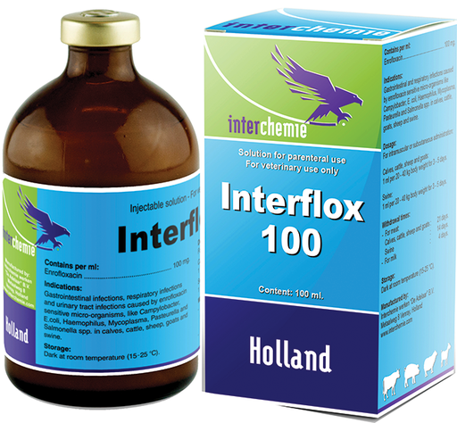 INTERFLOX-100 INJ  100MLS